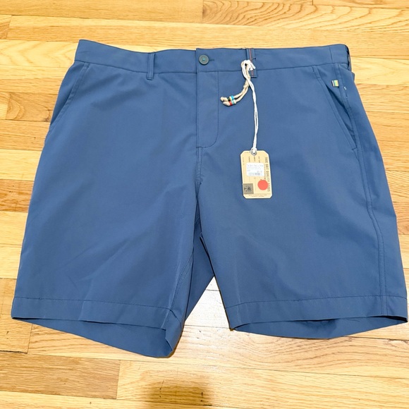 True Grit Dawn to Dusk Hybrid Dock Short in Ocean - Picture 5 of 8